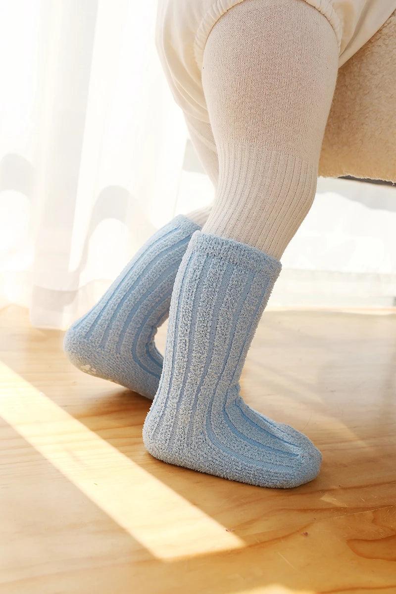 Chaussettes Hautes Anti-dérapantes Colorées