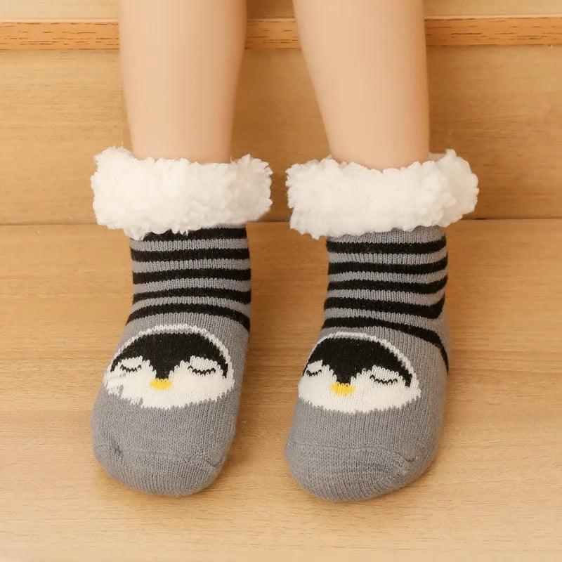 Chaussettes Moumoute Anti-dérapantes Pingouin