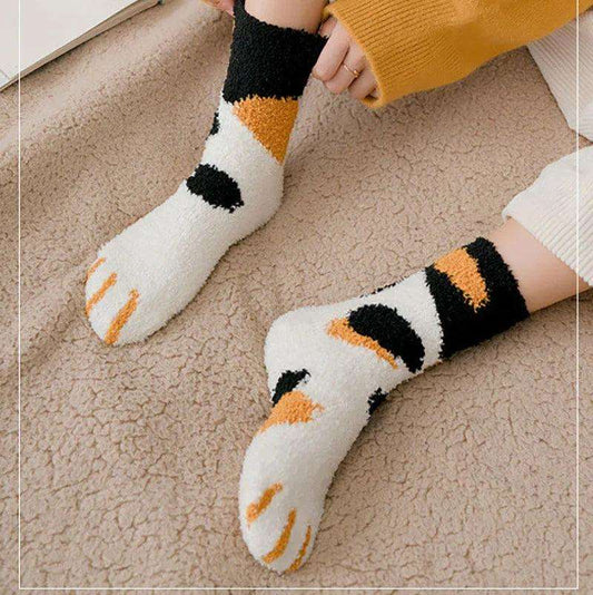 Chaussettes Pilou Pilou Chat Tacheté Noir