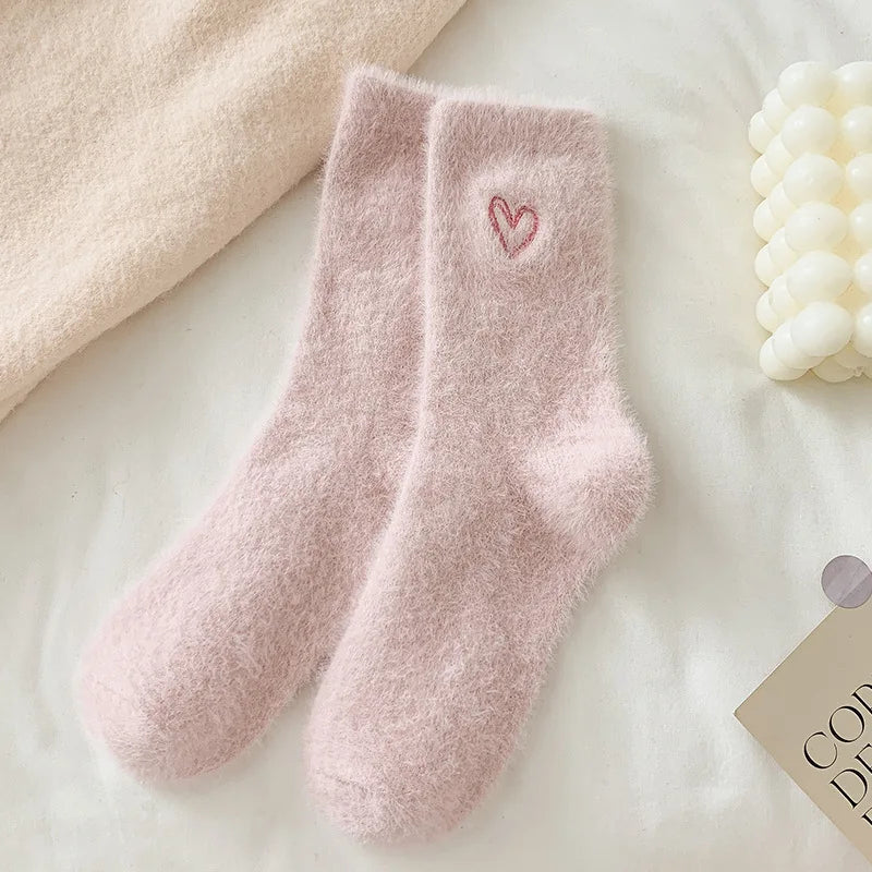Chaussettes Pilou Pilou Coeur Rose clair
