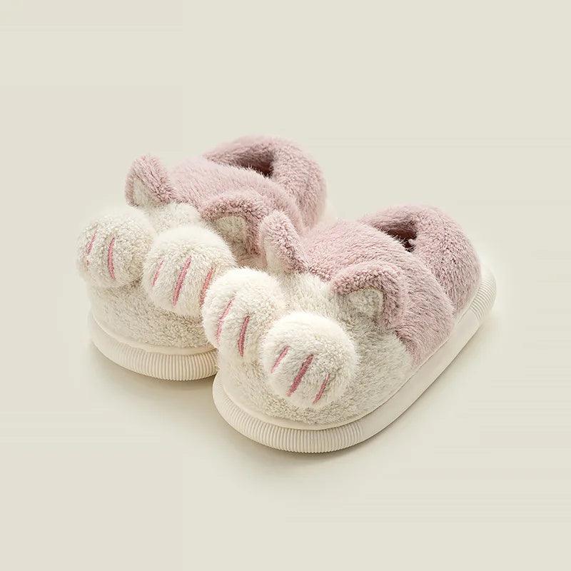 Chaussons Pilou Pilou Pattes De Chat Rose