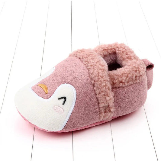 Chaussons Pilou Pilou Pingouin Colorés Rose