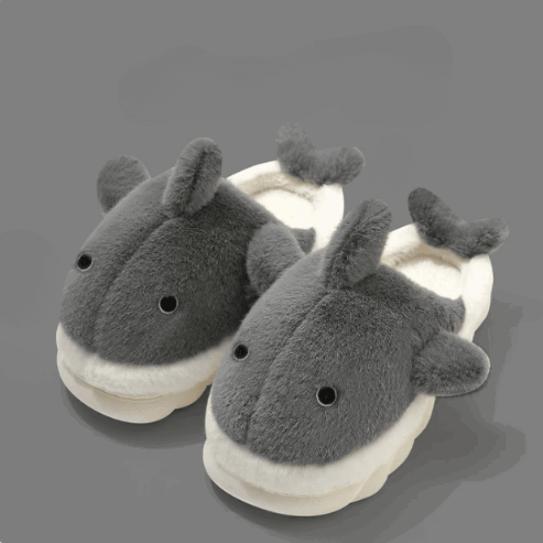 Chaussons Pilou Pilou Requin gris