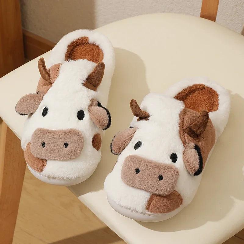 Chaussons Pilou Pilou Vache Marron