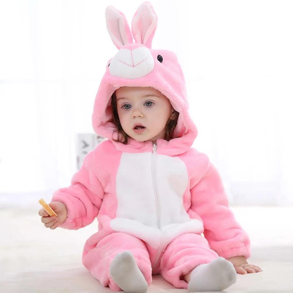 Combinaison Pilou Pilou Doux Lapinou Blanc / Rose Rose