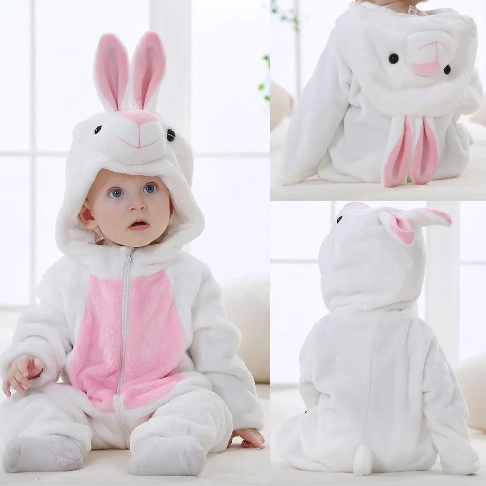 Combinaison Pilou Pilou Doux Lapinou Blanc / Rose