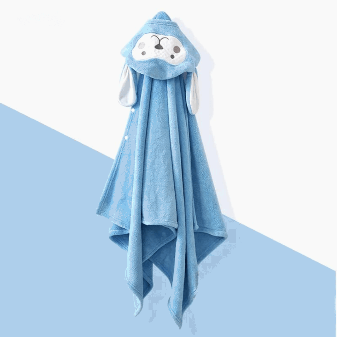 Peignoir à Capuche Pilou Pilou Coloré Bleu