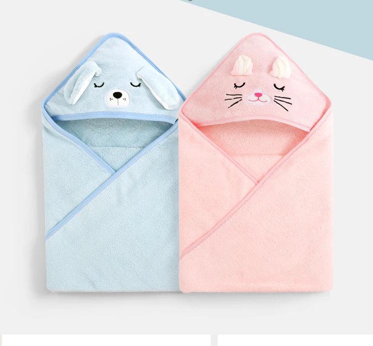 Peignoir à Capuche Pilou Pilou Lapin Bleu