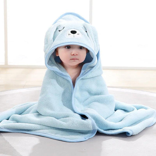 Peignoir à Capuche Pilou Pilou Lapin Bleu