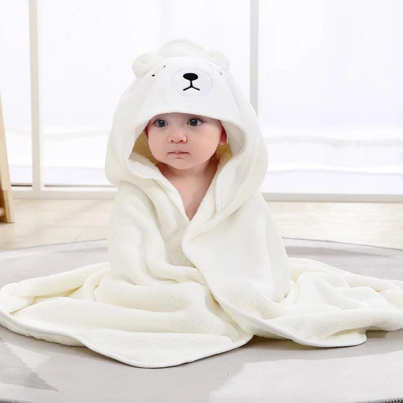 Peignoir à Capuche Pilou Pilou Ours Polaire