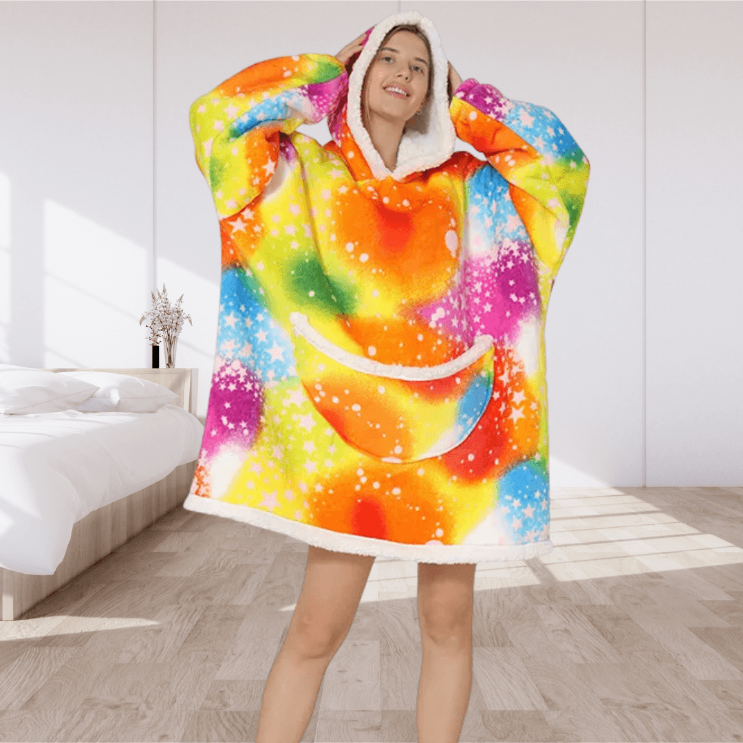 Pull Plaid Arc-en-ciel Étincelant