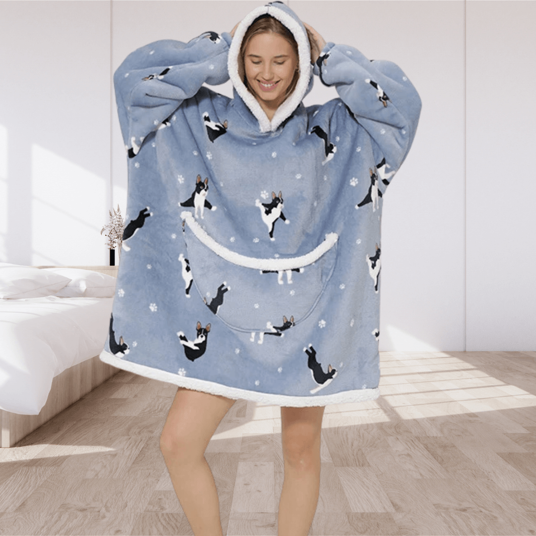 Pull Plaid Bulldog Français