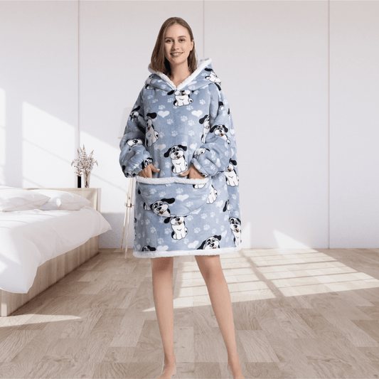 Pull Plaid Chien Rigolo