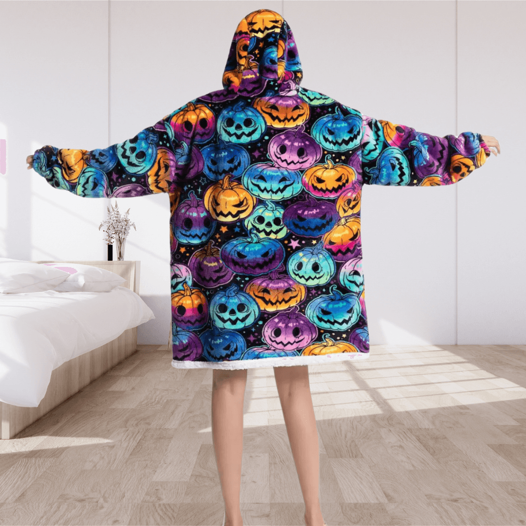 Pull Plaid Citrouille Halloween