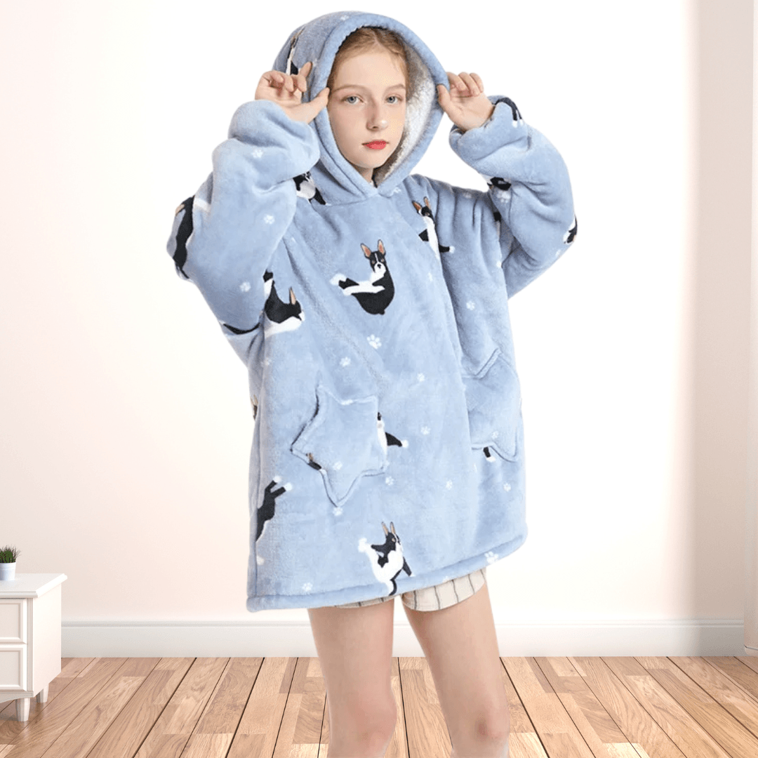 Sweat-shirt Fille Polaire - Pull Hiver Doux à Col Ras Du Cou, Taille XS à 16 Ans, Pour école, Quotidien, Décontracté