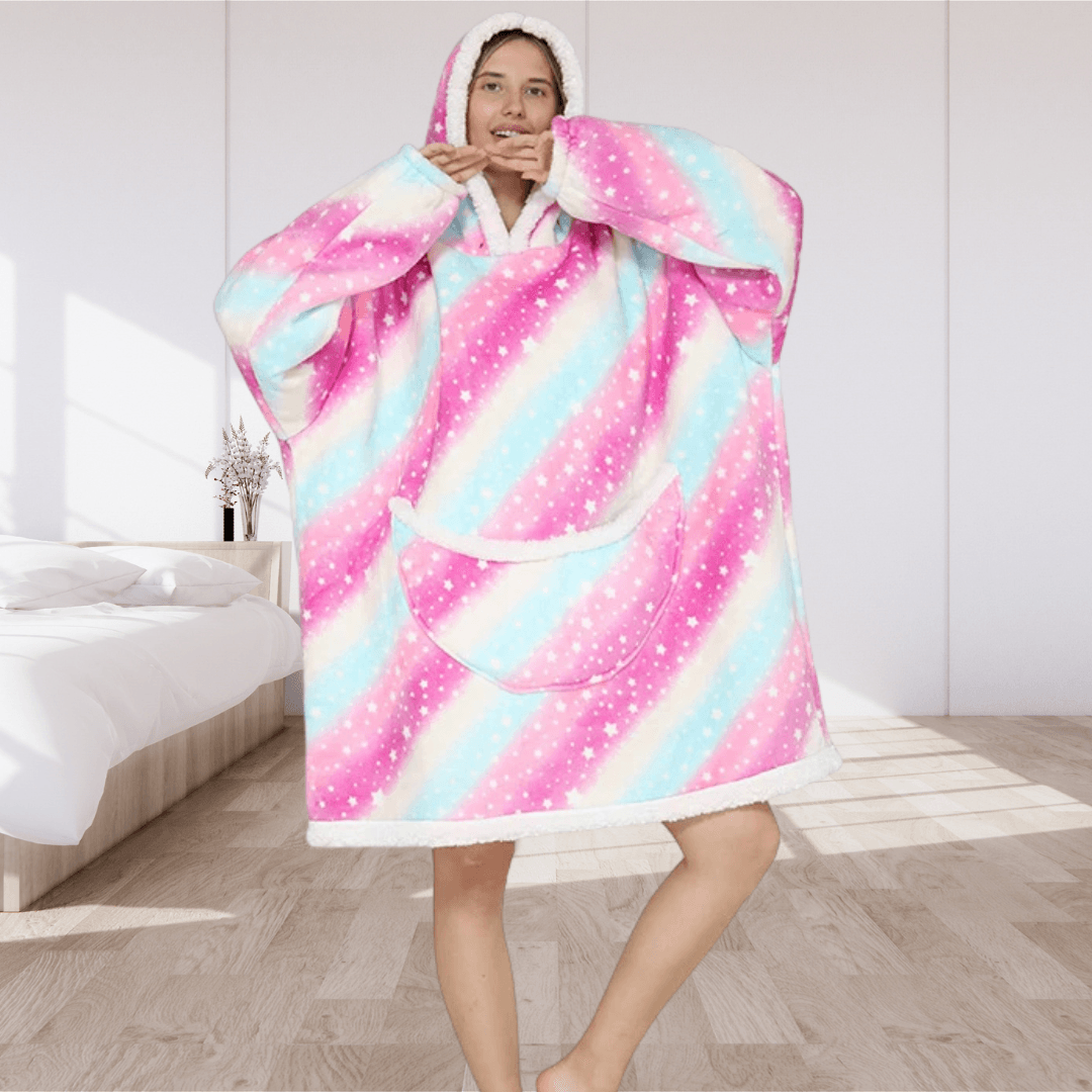 Pull Plaid Rayures Etoilées