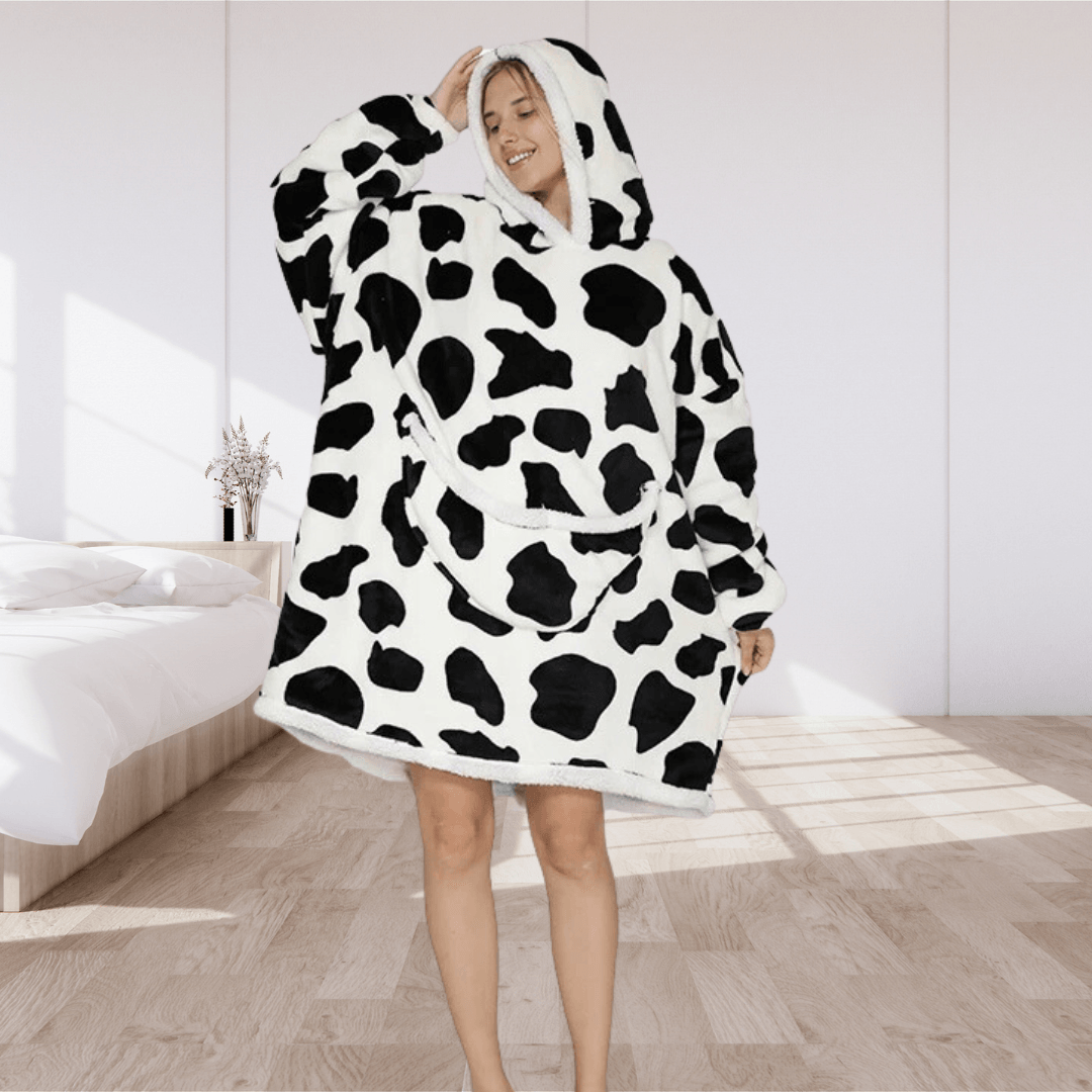 Plaid Sweat Pull Geant Confortable Hooded Blanket Pull Plaid Xxl