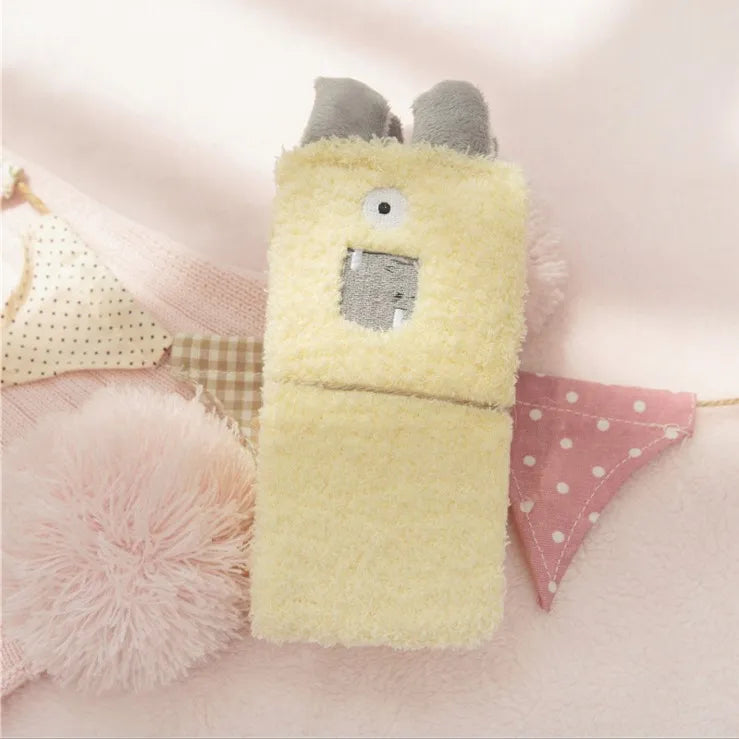 Chaussettes Pilou Pilou Monstres Rigolos Jaune