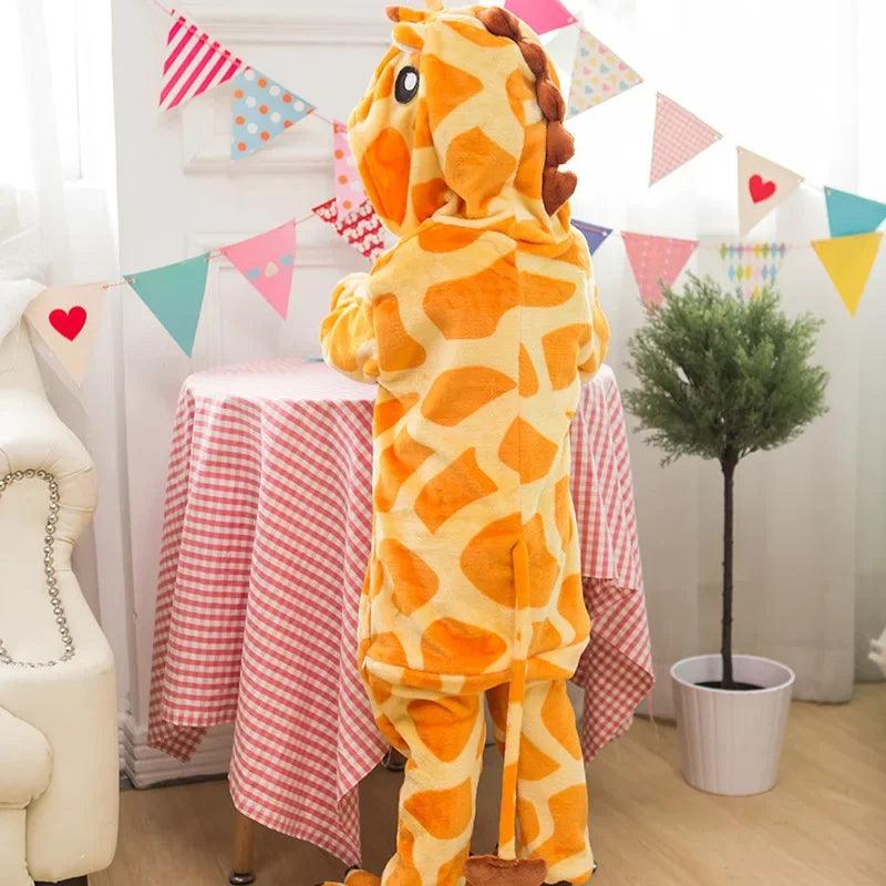 Girafe Combinaison Pyjama Femme Polaire Animaux Deguisement Minion