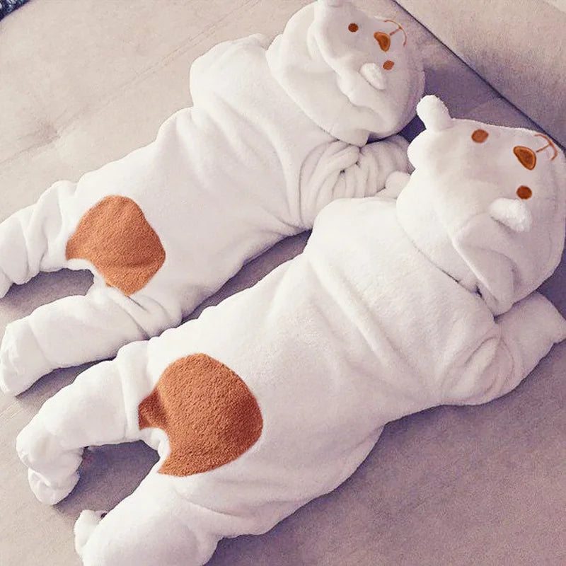 Combinaison Pilou Pilou Bébé Ours Bicolore