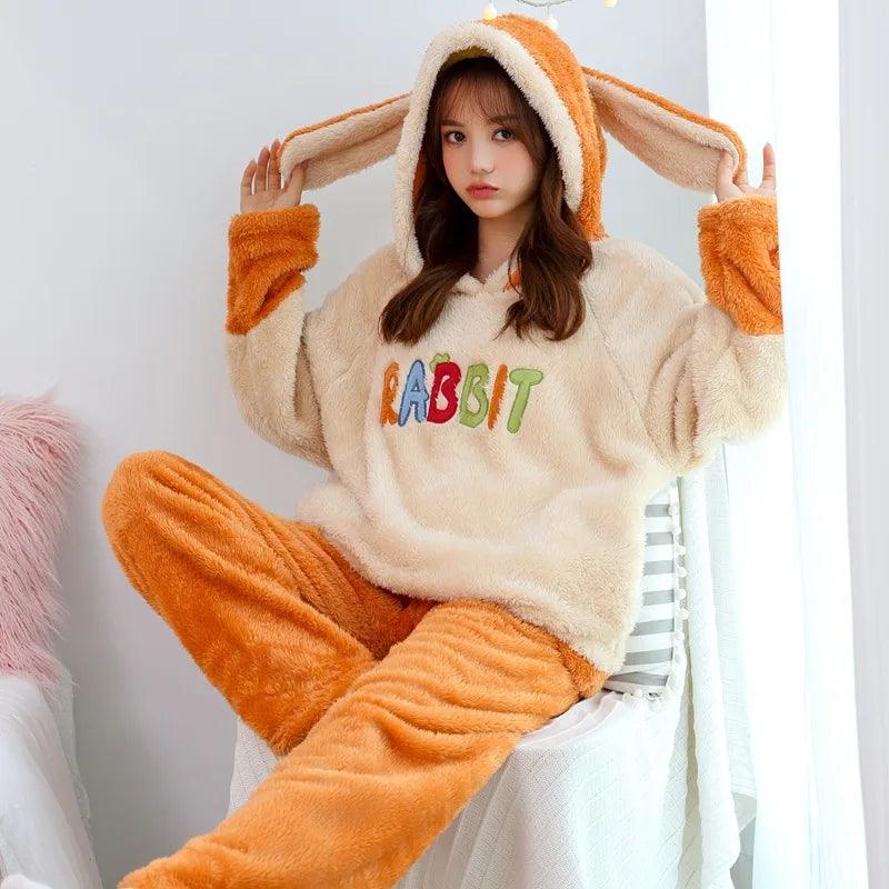 Pyjama pilou pilou lapin sale