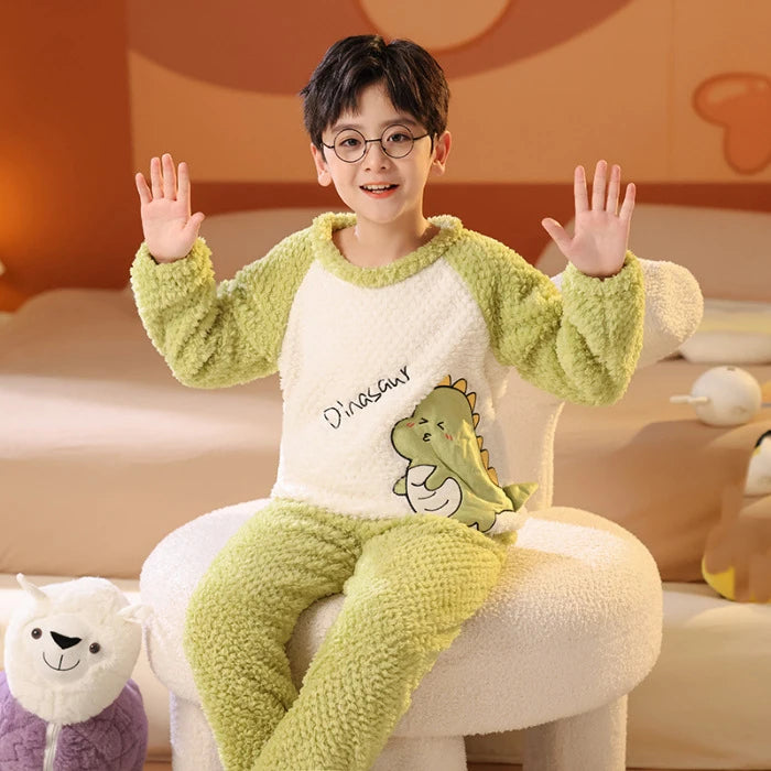 Pyjama Pilou Pilou Garçon Dino Vert Clair M(155-160cm)