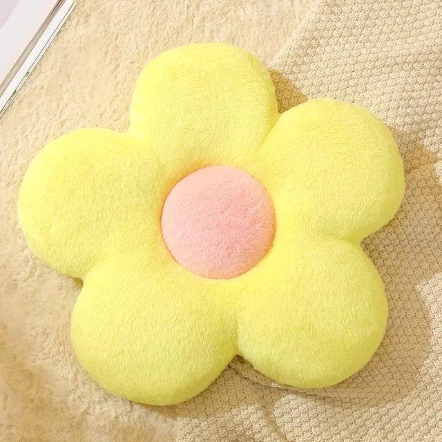 Coussin Pilou Pilou Fleur Jaune