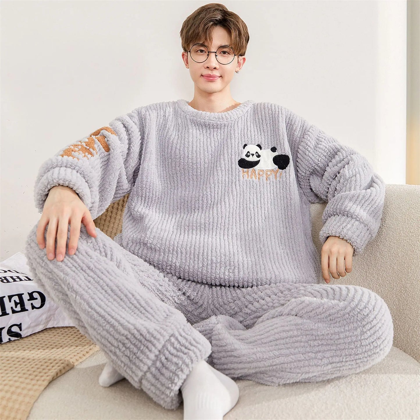 Pyjama Pilou Pilou Panda Gris 4XL