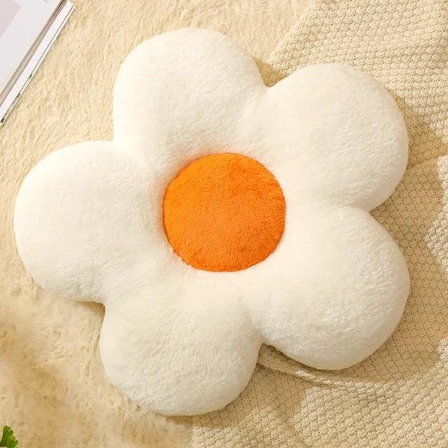 Coussin Pilou Pilou Fleur Blanc