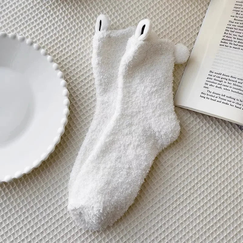 Chaussettes Pilou Pilou Lapin Blanc et noir