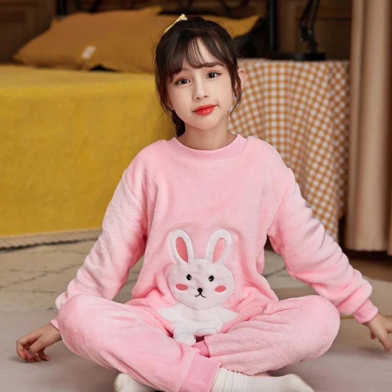 Pyjama Pilou Pilou Enfant Lapin Rose Pilou Plush