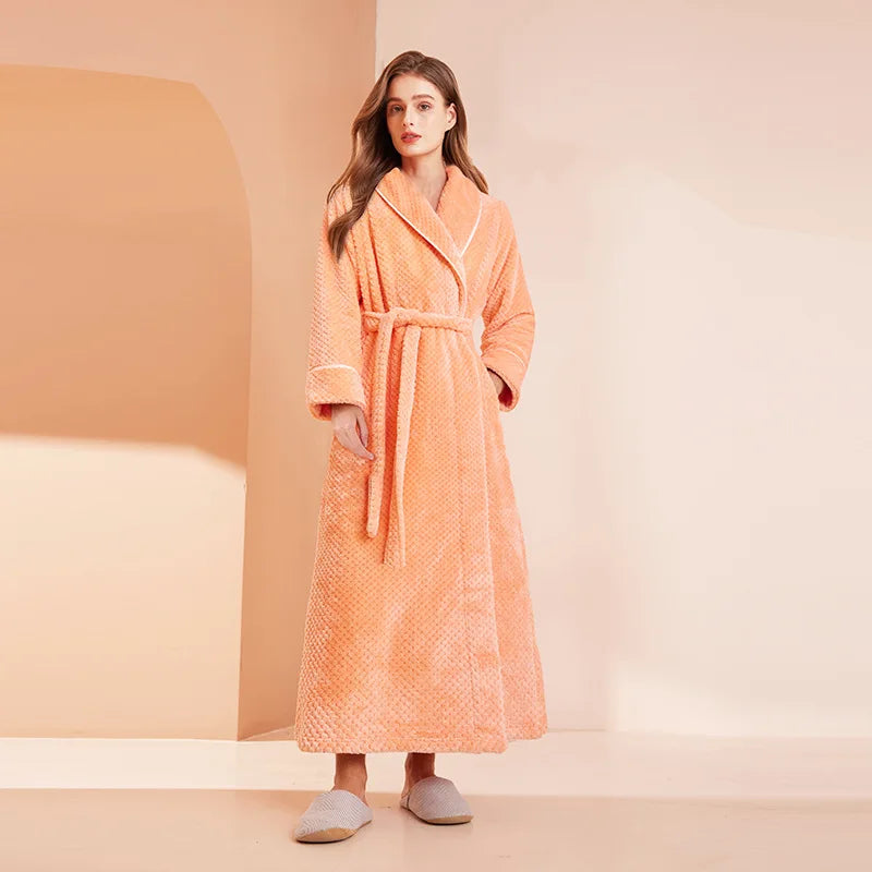 Peignoir Pilou Pilou Long Femme Orange 3XL