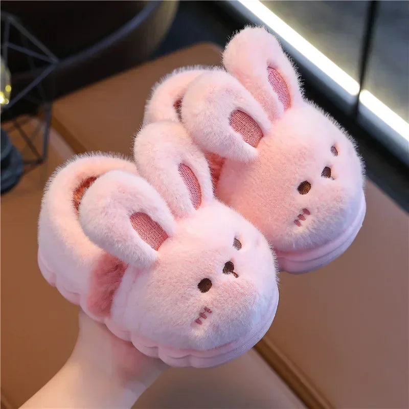 Chaussons Pilou Pilou Montants Lapin Rose