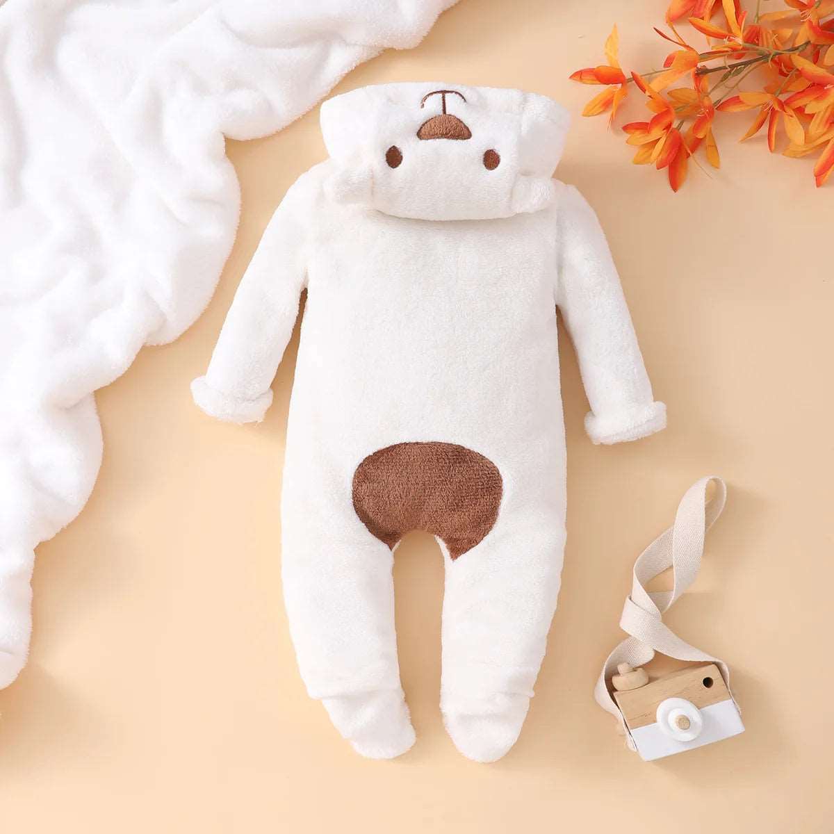 Combinaison Pilou Pilou Bébé Ours Bicolore