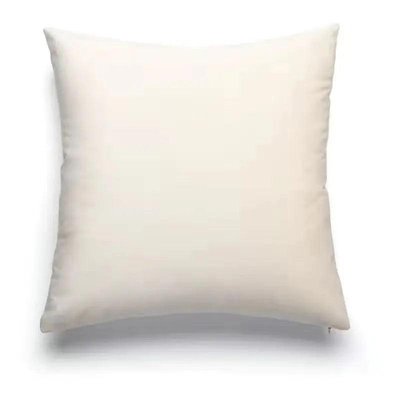 Coussin Bohème Orangé Géométrique Coussin blanc