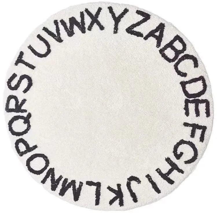 Tapis Rond Alphabet