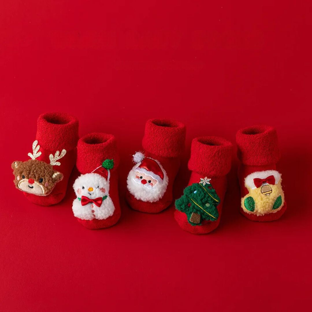 Chaussettes Pilou Pilou de Noël pour Bébé
