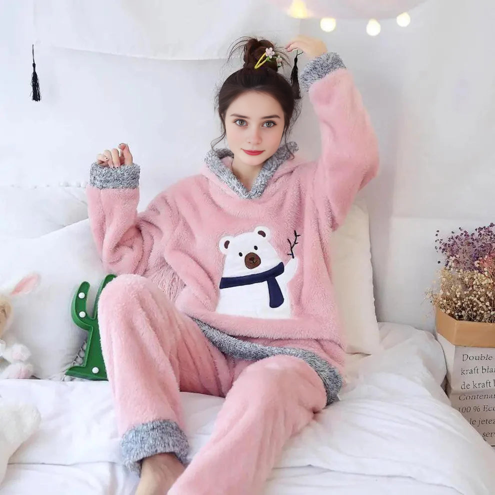 Pyjama Pilou Pilou L'Ours Et Son Écharpe