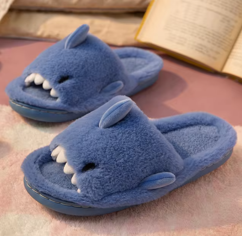 Chaussons Pilou Pilou Requin Colorés Bleu