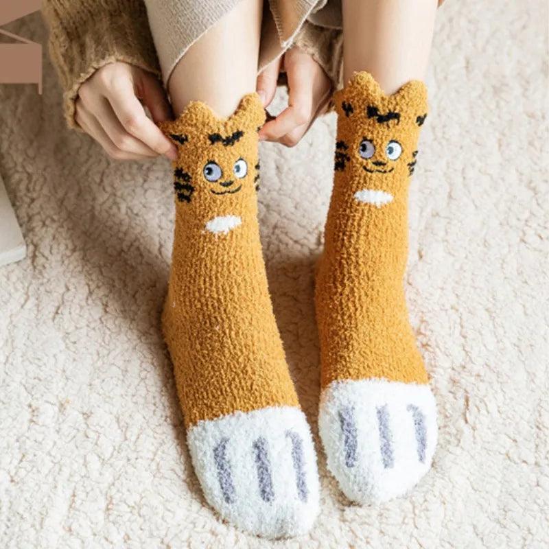 Chaussettes Pilou Pilou Chat Caramel - Pilou&Plush