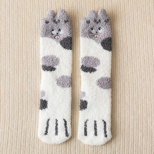 Chaussettes Pilou Pilou Chat Gris - Pilou&Plush