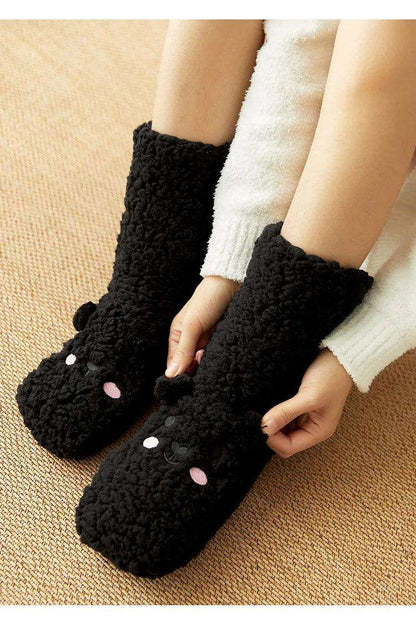 Chaussettes Pilou Pilou Laine de Mouton Noir - Pilou&Plush