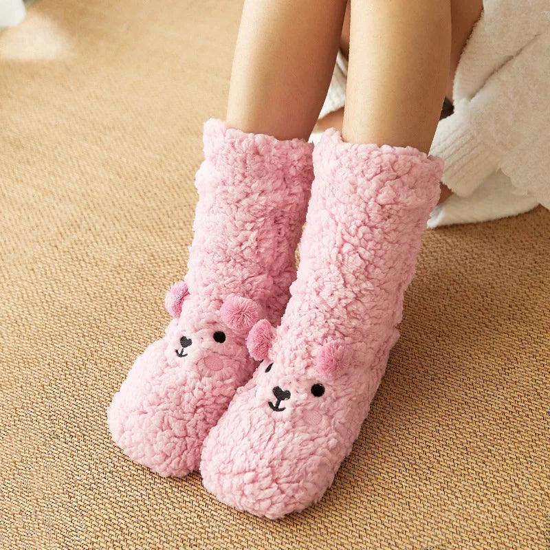 Chaussettes Pilou Pilou Laine de Mouton Rose - Pilou&Plush