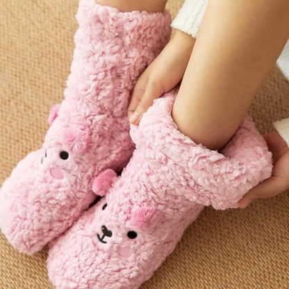 Chaussettes Pilou Pilou Laine de Mouton Rose - Pilou&Plush