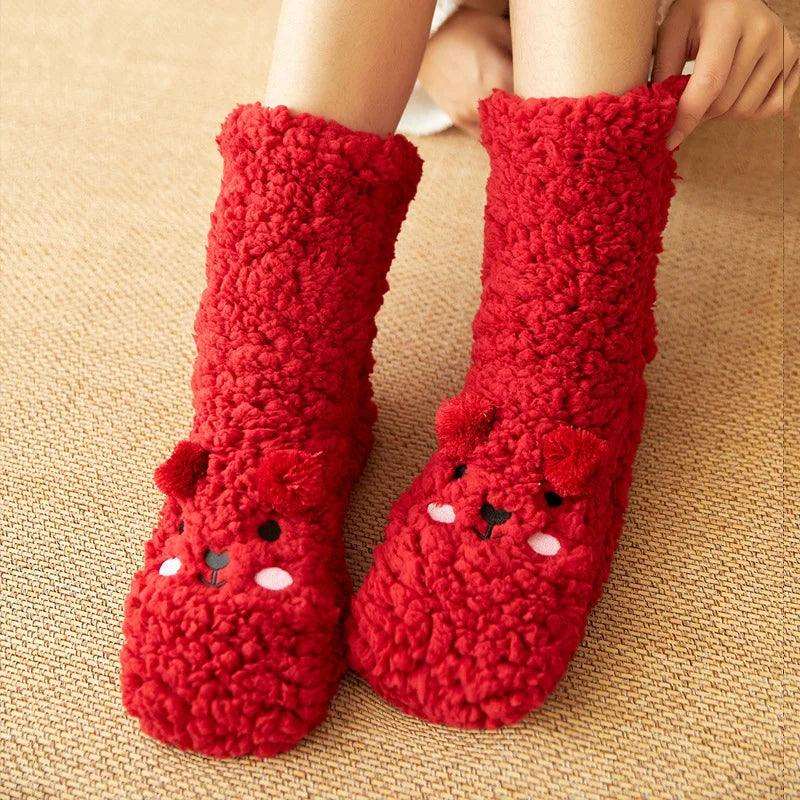 Chaussettes Pilou Pilou Laine de Mouton Rouge - Pilou&Plush