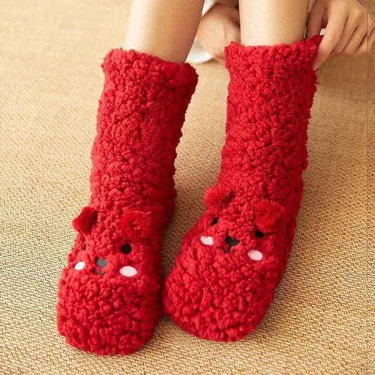 Chaussettes Pilou Pilou Laine de Mouton Rouge