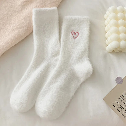 Chaussettes Pilou Pilou Coeur Blanc