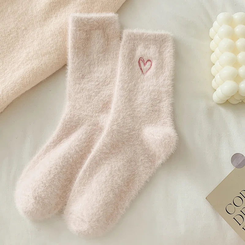 Chaussettes Pilou Pilou Coeur Rose pâle