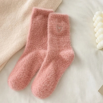 Chaussettes Pilou Pilou Coeur Rose foncé