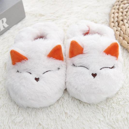 Chaussons Chat Blanc - Pilou&Plush